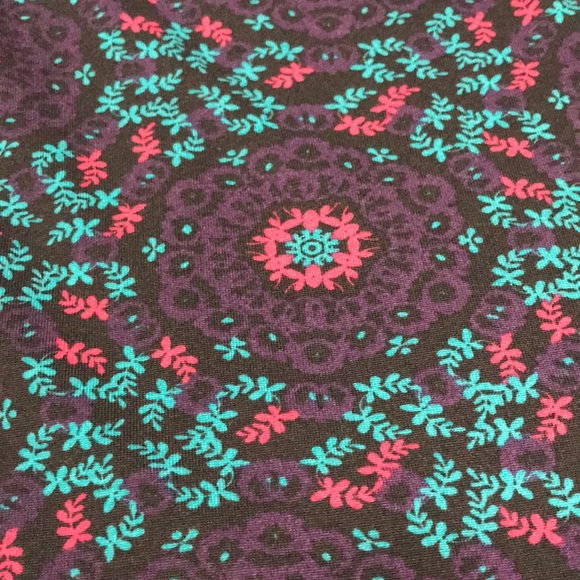 LulaRoe Julia Multi Color Floral Medallion Dress - Picture 4 of 4